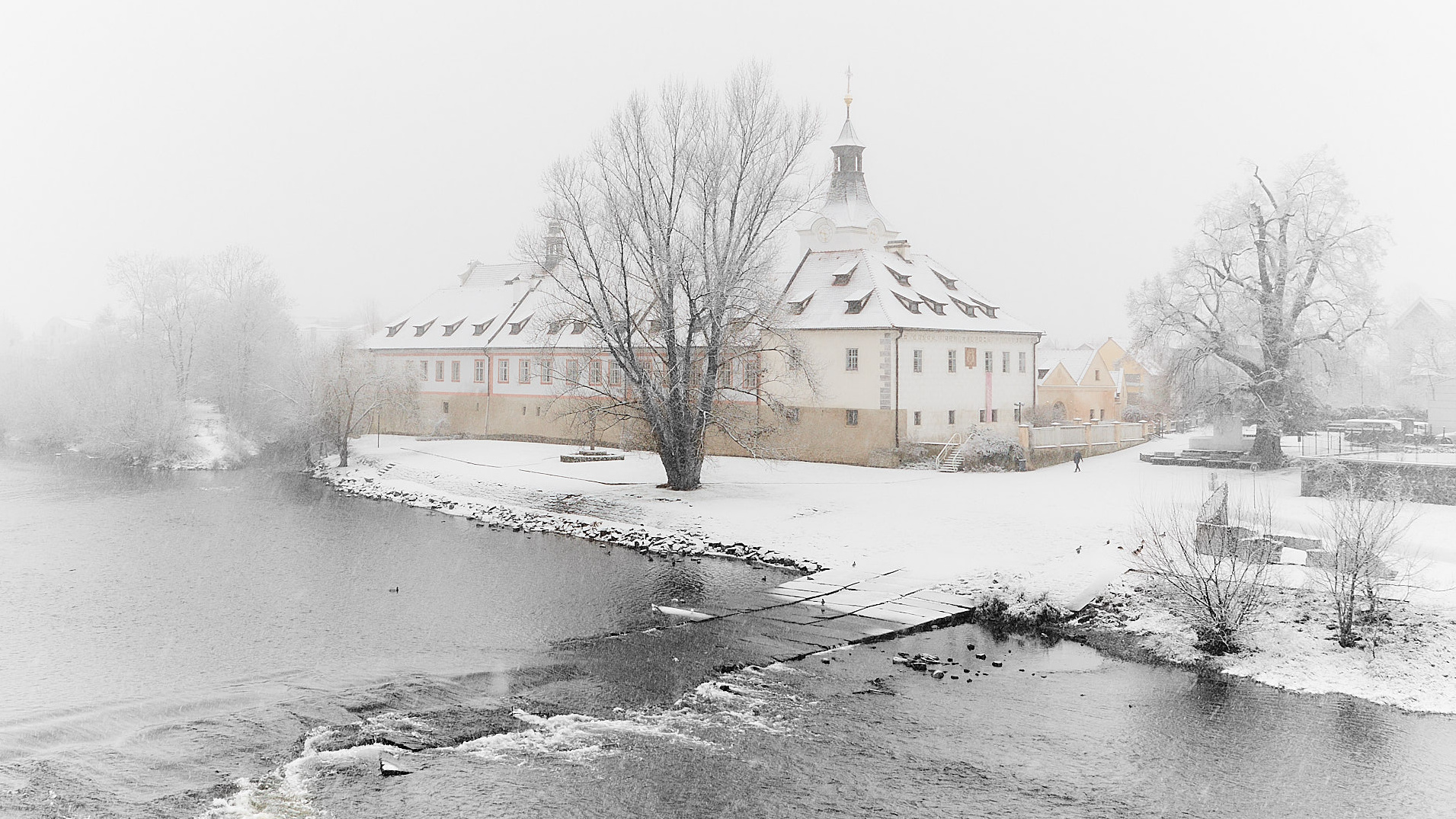 Zámek Dobřichovice - zima